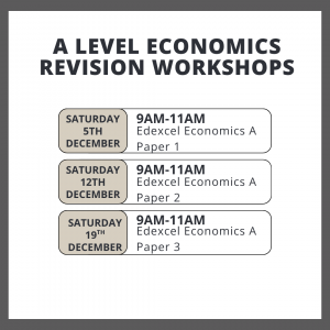 A Level Economics Revision Workshops | Edexcel Economics A Exam Preparation