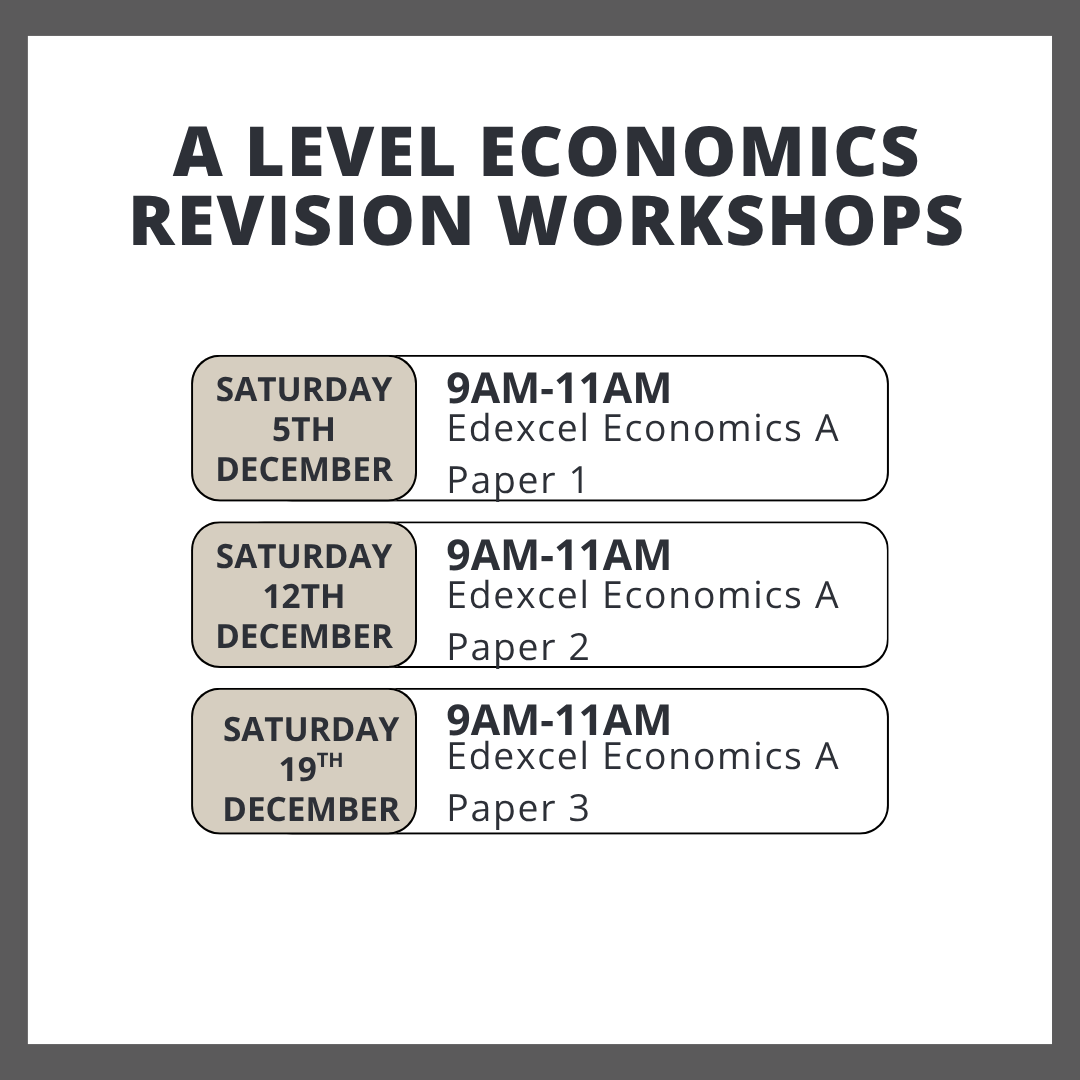 A Level Economics Revision Workshops | Edexcel Economics A Exam Preparation