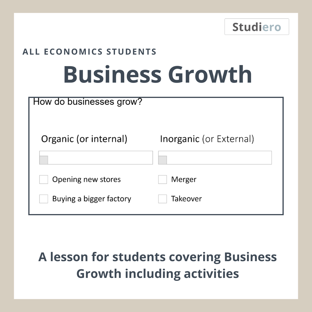 Edexcel A Level Economics A Theme 3.1.2: Business Growth