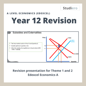 Edexcel A Level Economics A: Theme 1 & Theme 2 Revision Lesson Bundle